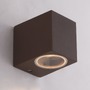Nástěnná - FAN I-QUBO-AP1 BRO Venkovní nástěnné svítidlo Qubo kortenové, 1xGU10, IP54, 9,3 x 8 x 6,7 cm - FANEUROPE - foto 2