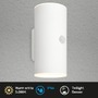 Nástěnná - BRI 3787016 Lima LED venkovní nástěnné svítidlo, pohybové čidlo, soumrakový senzor, nabíjecí, bílé - BRILONER - foto 2