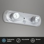 Přisazená - BRI 2275-024 LED noční lampička 18,6 cm 2x0,17W 17lm stříbrná - BRILONER - foto 2