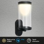 Nástěnná - BRI 3930015 LED nabíjecí nástěnné svítidlo, venkovní, dotykový vypínač, vyměnitelné baterie, vč. USB-C kabelu, stmívatelné, IP44, černé - BRILONER - foto 2