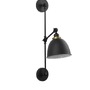 Dekorativní - NV 9420850 Nástěnné svítidlo VIRGO černá a mosazný kov E27 1x12W 230V IP20 bez žárovky - NOVA LUCE - foto 2