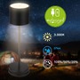Stolní lampy dekorační - BRILO 7521015 Sigo LED stolní lampička bezdrátová IP44, stmívatelné, s nabíjecí základnou, černá - BRILO - foto 2