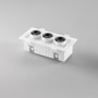 Hranatá - FAN INC-SIDER-3-BCO Vestavné LED svítidlo Sider (bílé) 16 W, 2130 lm, CCT 3000/4200/6500 K, 188 x 90 x 70 mm - FANEUROPE - foto 2