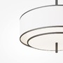 Kruhová - M MOD613PL-05W Závěsné svítidlo Bergamo E27 5x60W černá/bílá kov - MAYTONI - foto 2