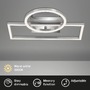 Hranatá - BRI 3108-018 LED rám 38 cm 12W 1200lm chrom - BRILONER - foto 2