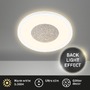 Kruhová - BRILO 3849016 Sufit Kristal LED stropní svítidlo ploché, třpitkový dekor, přímé a nepřímé osvětlení, bílé - BRILO - foto 2