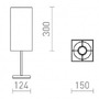 Stolní lampy dekorační - RED R14063 NYC/TEMPO 15/30 stolní Polycotton bílá/chrom 230V E27 7W - RED - DESIGN RENDL - foto 2