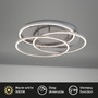 Kruhová - BRI 3248012 LED stropní svítidlo, pr. 52,5 cm, 56 W, matný nikl (starý kód: BRI 3248-012) - BRILONER - foto 2