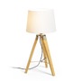 Stolní lampy dekorační - RED R14041 ALVIS/AMBITUS 30 stolní Polycotton bílá/bambus 230V E27 11W - RED - DESIGN RENDL - foto 2