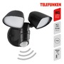 Reflektory - TF 304605TF TELEFUNKEN LED venkovní bodové svítidlo s čidlem, 21,8 cm, 20 W, černá - BRILONER - foto 2