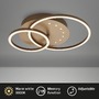 Kruhová - BRILO 3773017 LED stropní svítidlo, 40 cm, paměť, 26W, 2550lm, hnědé - BRILO - foto 2