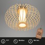 Dekorativní - BRI 3759011 Stropní svítidlo, 40 cm, 1x E27, max. 10W, dřevo - BRILONER - foto 2