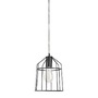 Dekorativní - NV 7605178 Závěsné svítidlo PEPPINO matný černý kov černá a bílý kabel E27 1x12W - NOVA LUCE - foto 2