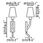 Dekorativní - FARO 29683-20 Lampa nástěnná REM  starozlatá/béžová, se čtecí lampičkou - FARO - foto 2