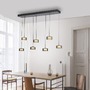 Dekorativní - PN 2115-18 Závěsné svítidlo LED RIKA 7 ramenné černá nastavitelná výška Comfort Lift SimplyDim 3000K - PAUL NEUHAUS - foto 2