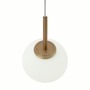 Koule - M MOD321PL-01G1 Závěsné svítidlo Basic form E14 40W bílá/zlatá kov/sklo - MAYTONI - foto 2