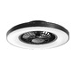 Ventilátory - FAN LED-GARBIN-NER Stropní svítidlo Garbin černý LED ventilátor 40 W, 5500 lm, CCT stmívatelné, s RF dálkovým ovladačem a Bluetooth reproduktorem,  - FANEUROPE - foto 2