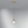 Koule - FAN I-BRANDY-S1 Závěsné svítidlo Brandy, zlaté, 1xE14, 16 x 150 cm - FANEUROPE - foto 2