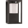 Solární - NV 9120621 Venkovní nástěnné svítidlo LOVETO antracitový hliník a akrylový difuzor LED 1.5W 3000K 3.7V 125st. IP65 solární / vypínač na těle / pohybový senzor - NOVA LUCE - foto 2