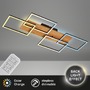 Hranatá - BRILO 3810014 BRILONER Cornice LED stropní svítidlo, stmívatelné, 4 rámy, 5200lm, 47W, CCT, dálkový ovladač, černá 3810014 - foto 2