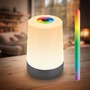 Stolní lampy dekorační - BRILO 7554015 Nubsi stolní lampička - 2,8W, 280lm, nabíjecí, LED, stmívatelné, RGB+W, antracit mat - BRILO - foto 2