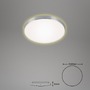 Kruhová - BRI 3443119 LED stropní svítidlo, pr. 28,5 cm, 12 W, hliník-bílé (starý kód: BRI 3443-119) - BRILONER - foto 2