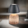 Stolní lampy dekorační - BRILO 7593014 Cera stolní lampa - 2,5W, 200lm, bezdrátová, IP44, LED, stmívatelná, teplá bílá, antracit/dřevo - BRILO - foto 2