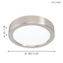 Kruhová - EG 99228 Stropní svítidlo FUEVA 5 99228 - EGLO - foto 2