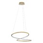 Kruhová - NV 9248109 Závěsné svítidlo GIRISH zlatá nerez ocel a akryl LED 40W 230V 3000K IP20 stmívatelné - NOVA LUCE - foto 2