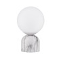 Stolní lampy dekorační - NV 9050164 Stolní lampa KENIO bílá mramor opálové sklo E14 1x12W 230V IP20 bez žárovky - NOVA LUCE - foto 2