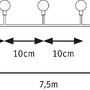 Dekorační - P 94557 Plug &amp; Shine světelný řetěz IP44 7,5m 24V 3.000K 72x2lm - PAULMANN - foto 2
