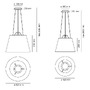 Dekorativní - AR 0782030A Tolomeo Mega závěsné - tělo lampy - černá - ARTEMIDE - foto 2