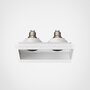 Hranatá - AST 1248022 Downlight svítidlo Trimless Square Twin nastavitelné 2x6W GU10 bílá - ASTRO Lighting - foto 2