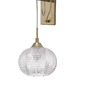 Dekorativní - NV 9191545 Nástěnné svítidlo VARIO čiré sklo a saténový zlatý kov E27 1x12W 230V IP20 bez žárovky - NOVA LUCE - foto 2