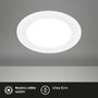 Kruhová - BRI 7994016 LED vestavné bodové svítidlo – pr. 170mm, ploché, 12W, 230V, neutrální bílá, bílé - BRILONER - foto 2