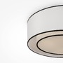 Kruhová - M MOD613CL-03W Stropní svítidlo Bergamo 3x60W bílá textil kov designové - MAYTONI - foto 2