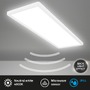 Hranatá - BRILO 7527416 Move LED stropní svítidlo IP44, přímé a nepřímé osvětlení, pohybové čidlo, 58 cm, bílé - BRILO - foto 2