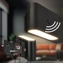 Nepřímé osvětlení - BRI 3878015 AKCE - Chat nástěnné svítidlo - 3W, 270lm, bezdrátová, LED, s pohybovým čidlem, černá - BRILONER - foto 2