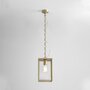 Hranatá - AST 1095035 Závěsné svítidlo Homefield Pendant 240 12W E27 mosaz - ASTRO Lighting - foto 2