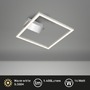 Hranatá - BRILO 3780014 LED stropní svítidlo, 26,5 cm, 14W, 400lm, matný chrom - BRILO - foto 2