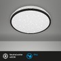 Kruhová - BRI 3403-015 LED stropní svítidlo hvězdné nebe, pr. 28 cm, 12 W, černá - BRILONER - foto 2