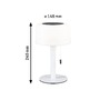Stolní lampy dekorační - P 94606 Solární nabíjecí bateriové svítidlo Bartja IP44 2700K bílá - PAULMANN - foto 2