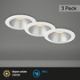 Kruhová - BRI 7041-036 LED vestavná svítidla sada, pr.9,5 cm, 3x LED, 4,9 W, 480 lm, bílé-stříbrná - BRILONER - foto 2