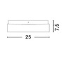 Hranatá - NV 6110042 Stropní svítidlo CUBE IP44 bílé opálové sklo E27 1x12W - NOVA LUCE - foto 2