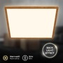 Hranatá - BRILO 7453314 Tava Wood LED stropní svítidlo, přímé a nepřímé osvětlení, ploché, imitace dřeva, 42x42 cm - BRILO - foto 2