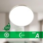 Kruhová - BRILO 3935012 Kaida stropní svítidlo pr.33 cm - 12,7W, 2900lm, LED, energetická třída A, neutrální bílá, matný nikl - BRILO - foto 2