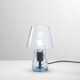 Stolní lampy dekorační - FAN I-GLEAM-L-BLU Stolní lampa Gleam modrá, patice E27, 15 x 25 cm - FANEUROPE - foto 2