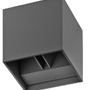 Nástěnná - AZZ AZ0957 LED Venkovní nástěnné svítidlo Azzardo Gambino 1 dark grey AZ0957 6W 480lm 3000K IP44 10cm tmavě šedé - AZZARDO - foto 2