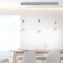 Vícečetná - PN 2081-55 LAUTADA LED závěsné svítidlo, 3 ramenné, stříbrná, stmívatelné, nastavitelná výška SimplyDim 3000K - PAUL NEUHAUS - foto 2