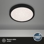 Kruhová - BRILO 3048-015 LED stropní svítidlo pr. 28 cm 18W 2000lm černá - BRILO - foto 2
